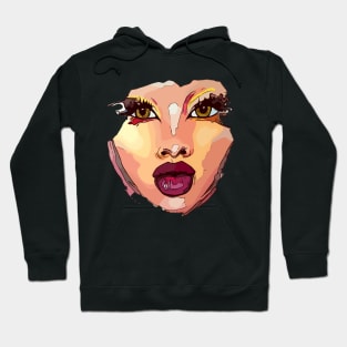 Beauty Queen Face Mask Hoodie